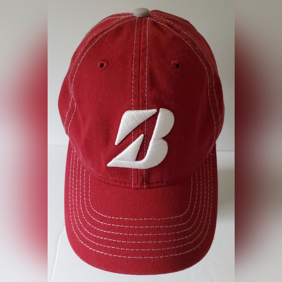 Bridgestone Golf Embroidered Strapback Hat Baseball Cap - EUC - Picture 1 of 6